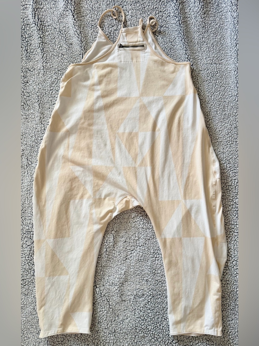 FP Movement by Free People Cream & White Geometric Jumpsuit Romper - Picture 4 of 6